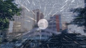 Animation of data processing over cityscape. Global business and digital interface concept digitally generated video. - Powered by Shutterstock - Get 15% off with code: PIKWIZARD15