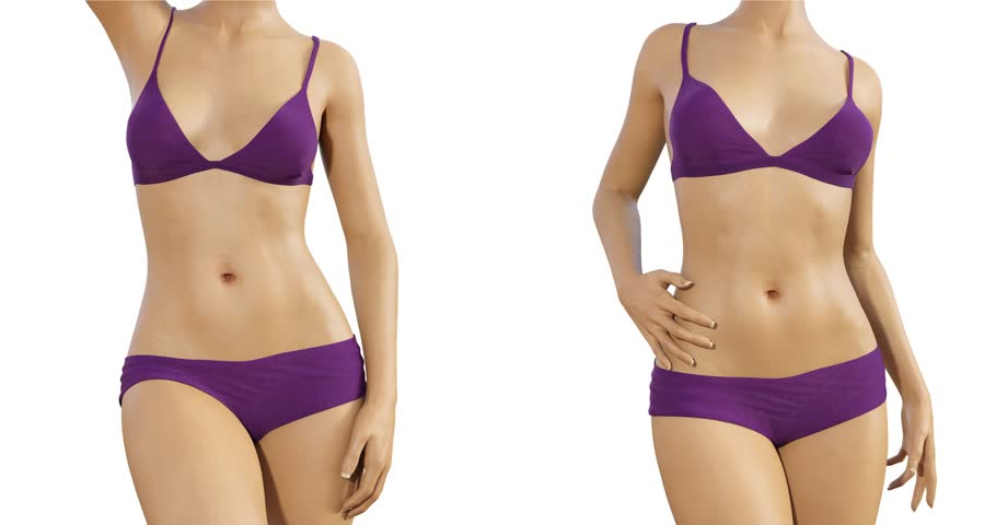 Summer Beach Body of Woman in Bikini