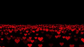 Glowing red hearts on a dark background. Romantic Valentine’s Day animation for love themes - Powered by Shutterstock - Get 15% off with code: PIKWIZARD15