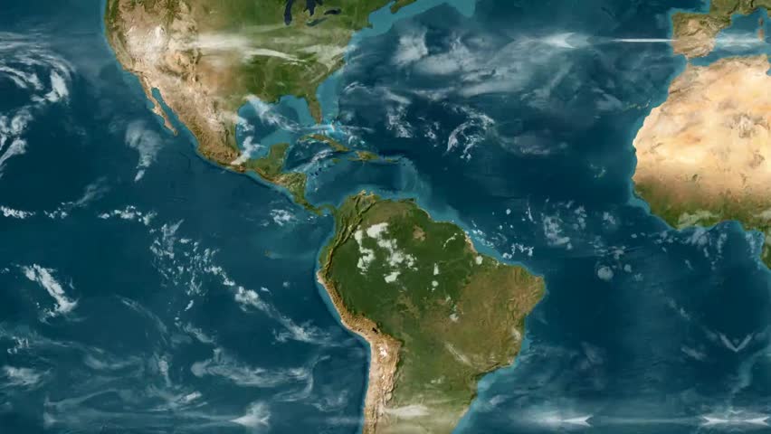 Colombia Country Map with Flag Animation 1080p