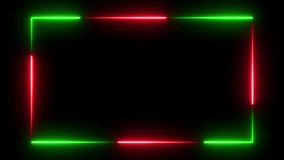 Abstract neon glow frame with smooth light motion and soft color blending on alpha background Suitable for digital broadcasts creative layouts and worldwide festive events - Powered by Shutterstock - Get 15% off with code: PIKWIZARD15