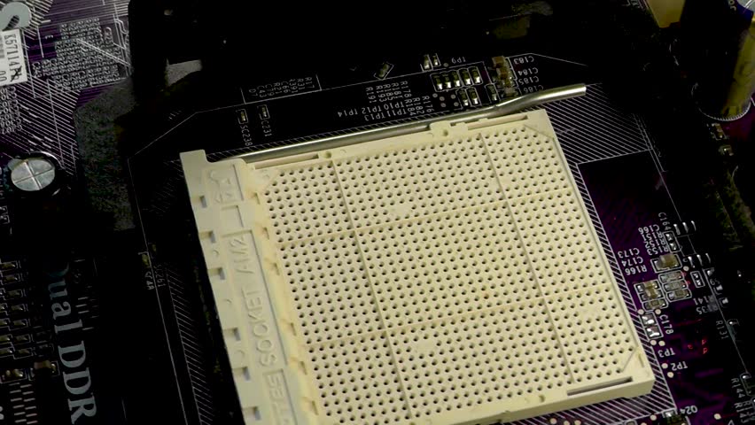 Close-up of a computer motherboard