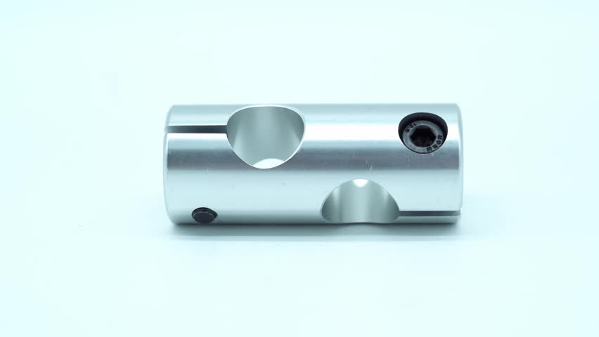 Aluminum clamp collar with dual bores and set screw