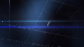 Animation of data processing over black background with lights and neon hexagons. science, human biology, technology and digital interface concept digitally generated video. - Powered by Shutterstock - Get 15% off with code: PIKWIZARD15