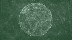 Animation of rotating globe and math formulas on green background. science, human biology, math and technology concept digitally generated video. - Powered by Shutterstock - Get 15% off with code: PIKWIZARD15