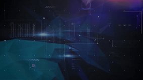 Animation of online security padlock, network of connections with data processing and dna strand. Global online security, networks, connections and data processing concept digitally generated video. - Powered by Shutterstock - Get 15% off with code: PIKWIZARD15