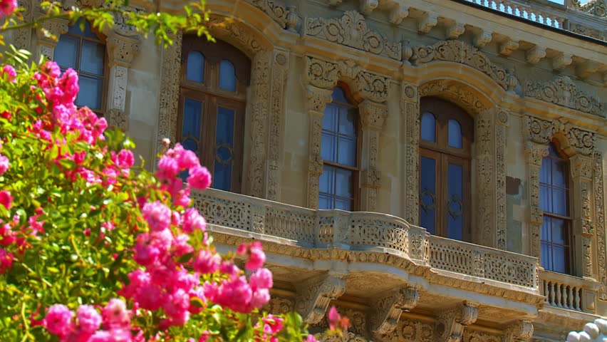 Magnificent Stone Carved Wall Details of Kucuksu Pavilion