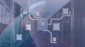 Animation of financial data processing over caucasian female basketball player. global sports and data processing concept digitally generated video. - Powered by Shutterstock - Get 15% off with code: PIKWIZARD15
