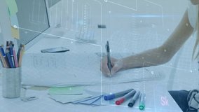 Data processing against diverse male and female office colleagues using computer at office. At office. Business and technology concept - Powered by Shutterstock - Get 15% off with code: PIKWIZARD15