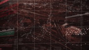 Animation of network of connections over world map and network of connections. Coronavirus pandemic concept. - Powered by Shutterstock - Get 15% off with code: PIKWIZARD15