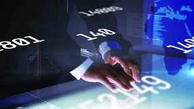 Animation of covid cells over data processing and world map. Online networking internet and social media concept digitally generated video. - Powered by Shutterstock - Get 15% off with code: PIKWIZARD15