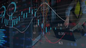 Animation of data processing and mathematical equations over asian male engineer at server room. Global networking and business data storage technology concept - Powered by Shutterstock - Get 15% off with code: PIKWIZARD15