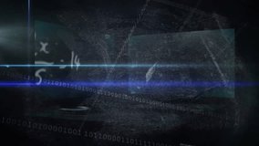Animation of data processing, icons and scientific data on blue and black background. science, human biology, technology and digital interface concept digitally generated video. - Powered by Shutterstock - Get 15% off with code: PIKWIZARD15