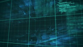 Animation of data processing over dark background. global science, connections, data processing and digital interface concept digitally generated video. - Powered by Shutterstock - Get 15% off with code: PIKWIZARD15