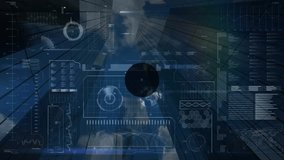 Animation of network of connections over data processing. global business, connections and digital interface concept digitally generated video. - Powered by Shutterstock - Get 15% off with code: PIKWIZARD15