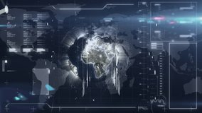 Animation of connections over digital screen with data and globe. Global network, connections, communication and technology concept digitally generated video. - Powered by Shutterstock - Get 15% off with code: PIKWIZARD15