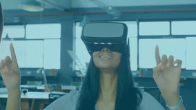 Animation of coronavirus text on hazard tape over woman in face mask using smartphone in street. Environment recycling green energy and sustainability concept digitally generated video. - Powered by Shutterstock - Get 15% off with code: PIKWIZARD15