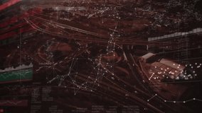 Animation of network of connections over data processing and cityscape. Global finances business and data processing concept digitally generated video. - Powered by Shutterstock - Get 15% off with code: PIKWIZARD15