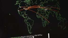 Hacking attack around the world, viewed on digital map - Powered by Shutterstock - Get 15% off with code: PIKWIZARD15