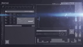 Animation of light trails over data processing on black background. global technology, data processing and digital interface concept digitally generated video. - Powered by Shutterstock - Get 15% off with code: PIKWIZARD15