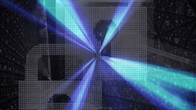 Animation of padlocks and data processing over networks. Global computing, security and data processing concept digitally generated video. - Powered by Shutterstock - Get 15% off with code: PIKWIZARD15