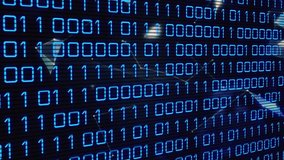 Binary coding data processing against glowing computer server against red technology background. Global data processing and digital interface concept digitally generated video. - Powered by Shutterstock - Get 15% off with code: PIKWIZARD15