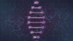 Animation of biometric fingerprint scanner and dna structure against network of connections. Medical research and cyber security technology concept - Powered by Shutterstock - Get 15% off with code: PIKWIZARD15