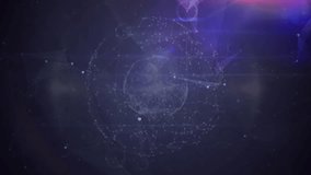 Animation of globe and shapes over nft text. Global business and digital interface concept digitally generated video. - Powered by Shutterstock - Get 15% off with code: PIKWIZARD15