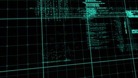 Animation of grid network and scope scanning over data processing against black background. Computer interface and business technology concept - Powered by Shutterstock - Get 15% off with code: PIKWIZARD15