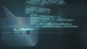 Animation of computer data processing over circuit board. Global computing, digital interface and data processing concept digitally generated video. - Powered by Shutterstock - Get 15% off with code: PIKWIZARD15