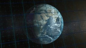 Animation of financial data processing over globe on dark background. Global finance, business, connections, computing and data processing concept digitally generated video. - Powered by Shutterstock - Get 15% off with code: PIKWIZARD15