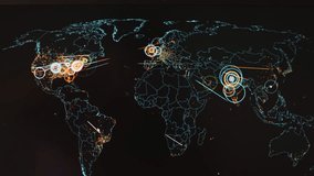 Live cyber attack map alongside with Top 3 attack origins, targets, attack types, attacker IP addresses - Powered by Shutterstock - Get 15% off with code: PIKWIZARD15