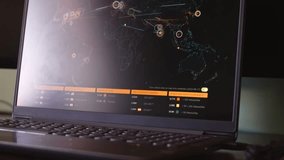 Interactive map revealing cyber attacks around the world alongside the data related to cyberattacks - Powered by Shutterstock - Get 15% off with code: PIKWIZARD15
