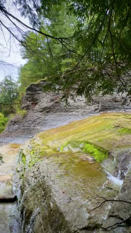 Close-Up of Portion of Buttermilk Falls (Buttermilk Falls State Park, Ithaca, New York, USA)