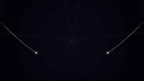 Abstract dark background with geometric lines, glowing orbs, and trails of light.  - Powered by Shutterstock - Get 15% off with code: PIKWIZARD15