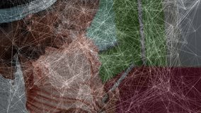 Animation of network of connections over diverse schoolchildren. global technology, connections and digital interface concept digitally generated video. - Powered by Shutterstock - Get 15% off with code: PIKWIZARD15