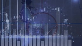 Animation of financial data processing over diverse basketball players and cityscape. global business, sport and data processing concept digitally generated video. - Powered by Shutterstock - Get 15% off with code: PIKWIZARD15