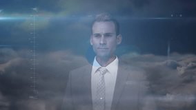 Network of connections against caucasian businesswoman using digital tablet at office. Global connections business digital interface technology and networking concept digitally generated video. - Powered by Shutterstock - Get 15% off with code: PIKWIZARD15