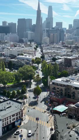 San Francisco Skyline In California United States. Downtown District. Urban Landscape. Highrise Buildings. San Francisco Skyline In California United States. Landmark Skyline.