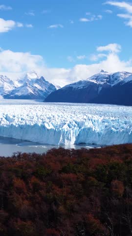 Los Glaciares National Park at El Calafate at Patagonia Argentina. Stunning landscape of iceberg in Patagonia. Perito Moreno Glacial. Patagonia landscape. Travel destination of El Calafate Argentina