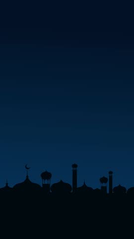 Clean Ramadan animation with soft colors, smooth movement, and minimal decorative elements