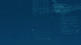 Animation of clock moving over data processing. Global business and digital interface concept digitally generated video. - Powered by Shutterstock - Get 15% off with code: PIKWIZARD15