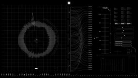 Animation of clock moving over diverse data on black digital screen. time, data processing, technology and digital interface concept digitally generated video. - Powered by Shutterstock - Get 15% off with code: PIKWIZARD15