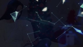 Animation of network of connections over globe. Global connections digital interface technology and networking concept digitally generated video. - Powered by Shutterstock - Get 15% off with code: PIKWIZARD15