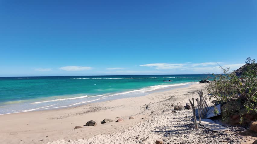 Relaxing Sunny Day At Magical beach, Baja California Sur, Cabo Pulmo, Mexico