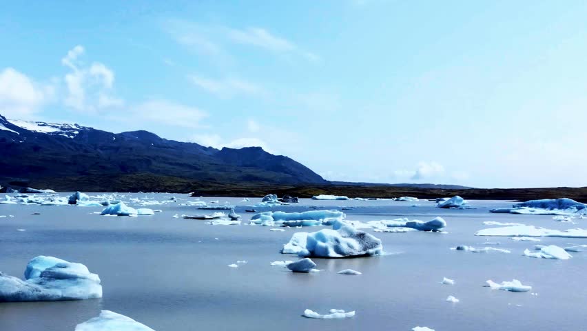 Dramatic Landscape of Southeastern Iceland with Glaciers Mountains and Wild Coastline