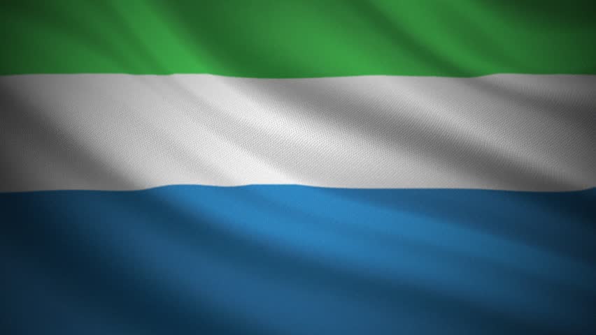 Sierra Leone Flag Cloth Simulation – Motion Graphics