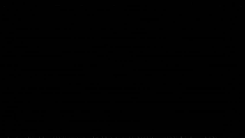 Animated line art of a menu bars (hamburger) icon, with a crisp white neon light tracing the lines, set against a stark black background.