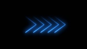 glowing neon left side Arrow Loop Animation direction concept arrow icon concept.animated traffic directional arrows sign.left arrow for road direction. Flashing direction indicators - Powered by Shutterstock - Get 15% off with code: PIKWIZARD15