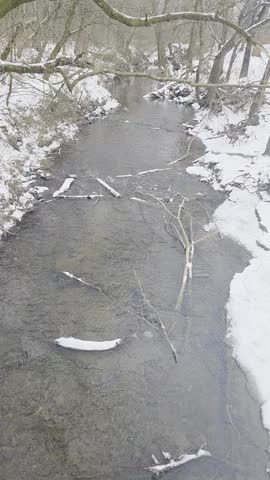 A Creek in the Snow